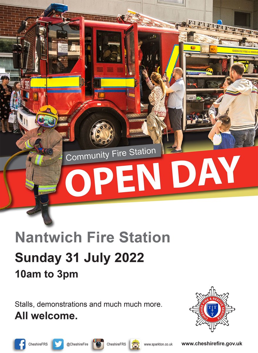 𝗗𝗮𝘁𝗲 𝗳𝗼𝗿 𝘆𝗼𝘂𝗿 𝗱𝗶𝗮𝗿𝘆! 📆

It's the return of our FREE Fire Station Open Day. 🚒👩‍🚒👨‍🚒 

Details 👇