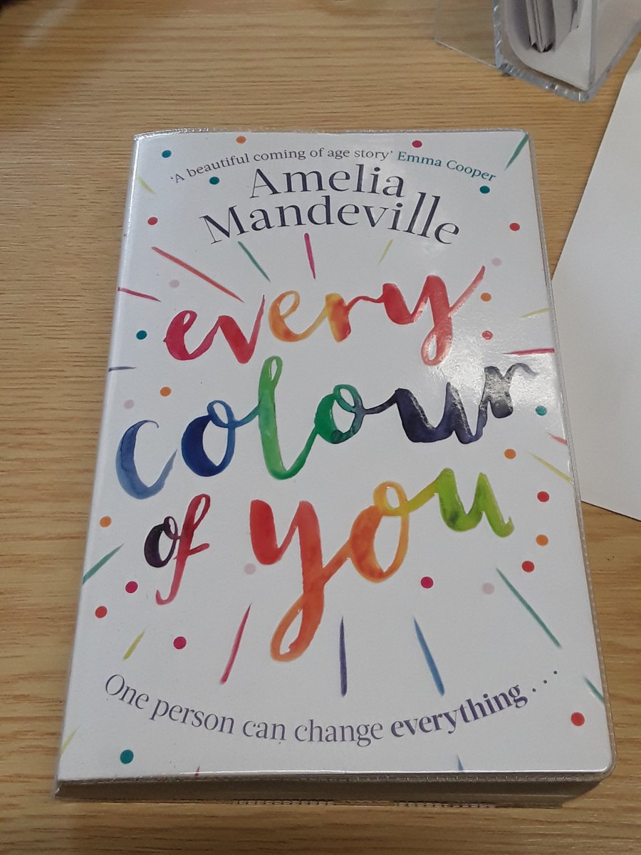 #BookOfTheWeek is Every Colour of You by <a href="/AmeliaMandev/">Amelia Mandeville 👻</a>! Heartily recommended by a library patron as a heartwarming (and breaking!) story that really brings you inside the heads of its characters.