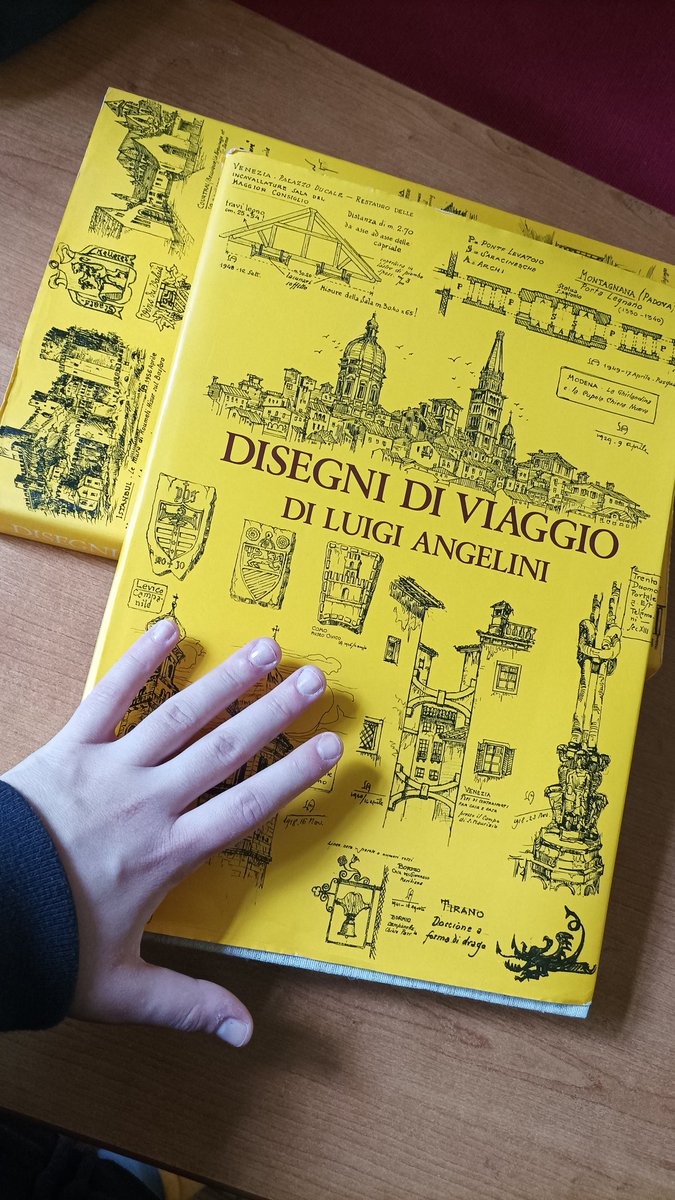 Let my show you my dearest posession: Luigi Angelini's travel books, from 1920s to 1950. He was an architect and artist from my hometown, Bergamo. These are out of print, my mom bought them in the 1980s. 
The scenes are of pre-WWII rural Italy, it's like a window into the past 🥹 