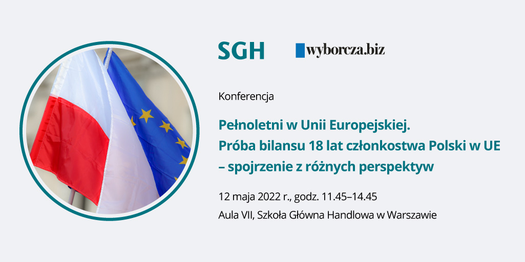 SGHWarsaw's tweet photo. 12 maja godz. 11.45 w Auli VII SGH podejmiemy próbę bilansu 18 lat członkostwa Polski w #UE. Wydarzenie pod patronatem #biz #wyborcza @gazeta_wyborcza , dostępne również online. Szczegóły na #GazetaSGH.
https://t.co/KdFA2gL3NQ
@profMarekBelka @danutahuebner https://t.co/E4fLZbN1k7