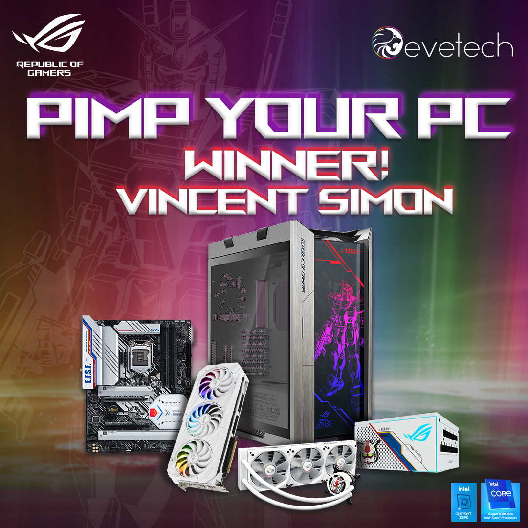 ASUS_za's tweet photo. Congratulations to @TheGamerLexator for winning the ROG and @Evetech Pimp My PC Competition! ✨🎁🎄
Stay tuned to our socials to see how we PIMP his setup with the Limited Edition GUNDAM Themed ROG PC. 🤖🖥
#Pimpmypc #Evetech #ROG https://t.co/FfTHJajG3P