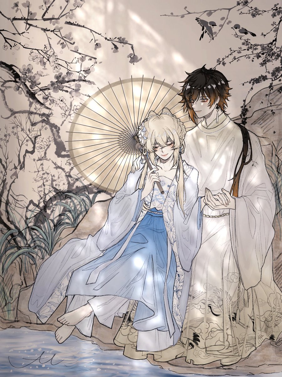 AC210623's tweet photo. #原神 #Genshinlmpact #zhonglumi #zhongli #lumine #钟离 #钟荧 https://t.co/2A98wSmysl