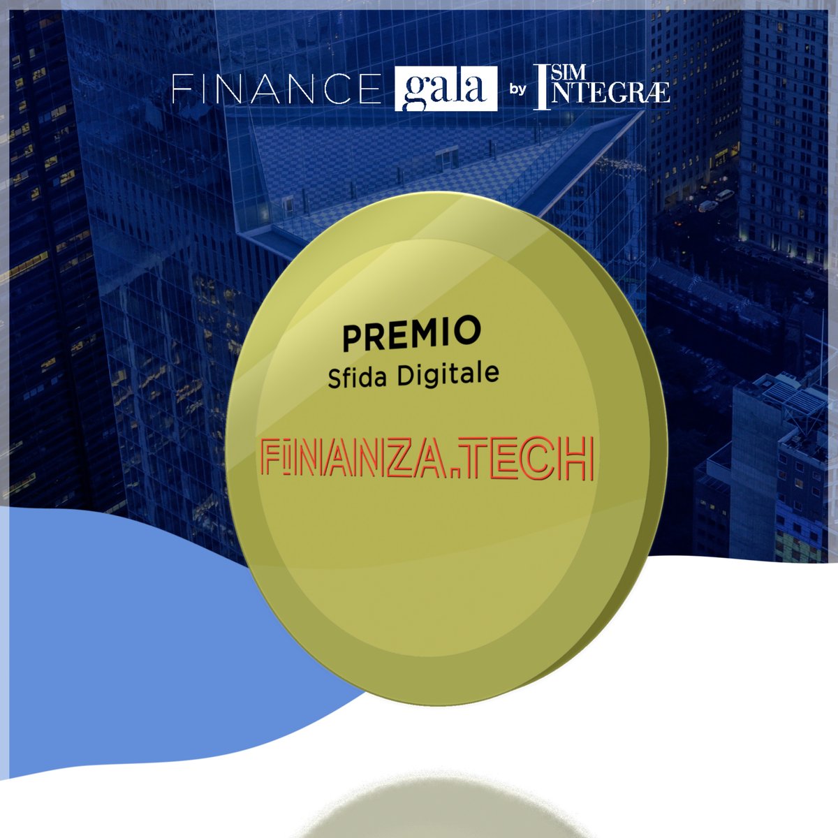 FinanzaT's tweet photo. Oggi vi mostriamo da vicino il premio ricevuto al "Finance Gala &amp; Summit", evento organizzato da #IntegraeSIM. Si tratta del premio "Sfida Digitale", assegnato sotto forma digitale dell'NFT. 
#fintech #fintechnews #eventi #award #sfida #digitale #premio #summit #nft #grazie https://t.co/i7RrGGyh2X