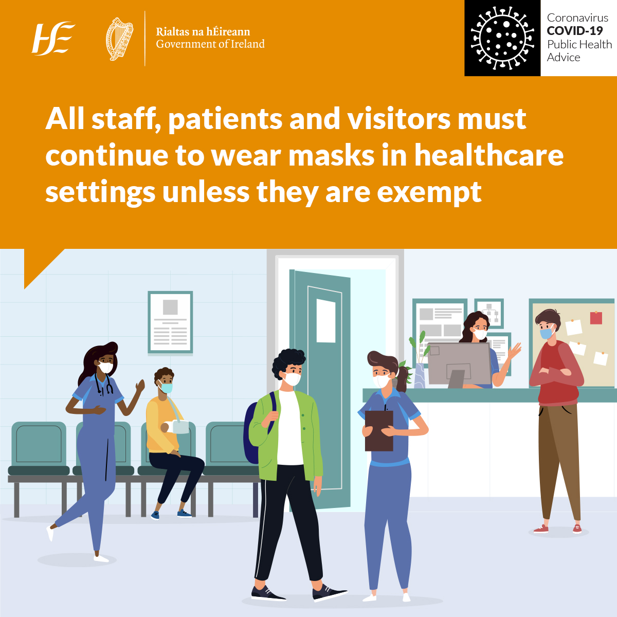 HSE Ireland on Twitter "All staff, patients and visitors must continue