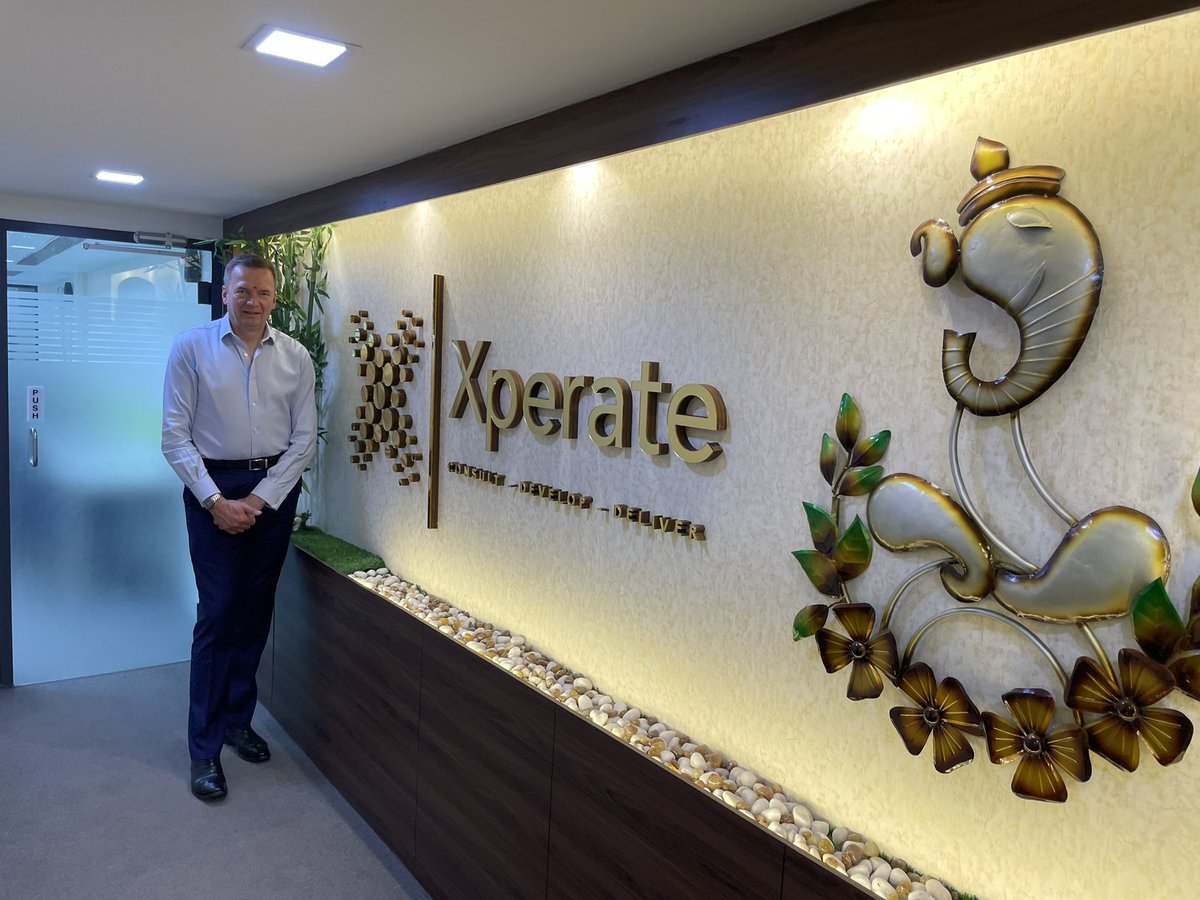 I’m in Pune, India this week in order to meet everyone in our new <a href="/XperateUK/">Xperate</a> office. Both <a href="/markgarnish/">Mark Garnish</a> and I received a fantastic welcome which included a Bindi dot for both of us. A truly inspiring team led by <a href="/bharatgidde/">Bharat Gidde</a> !!!