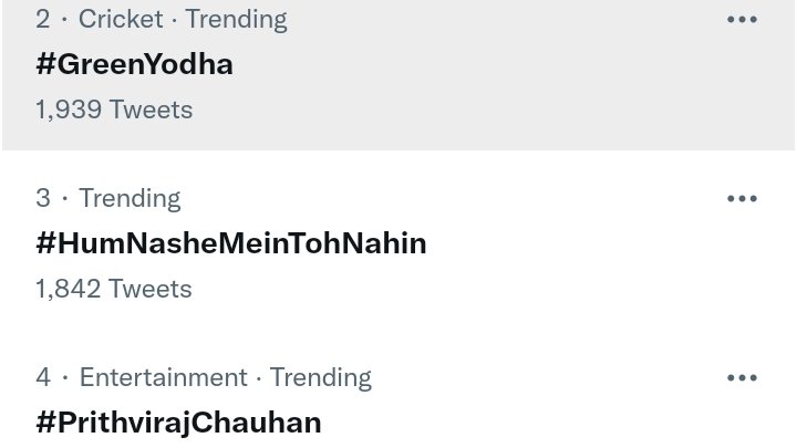 #HumNasheMeinTohNahin  go on trending on Twitter 3rd position

#ArijitSingh #BhoolBhulaiyaa2 
#tulsikumar @ipritamofficial