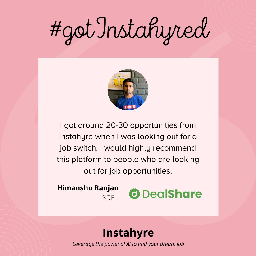 Instahyre tweet picture