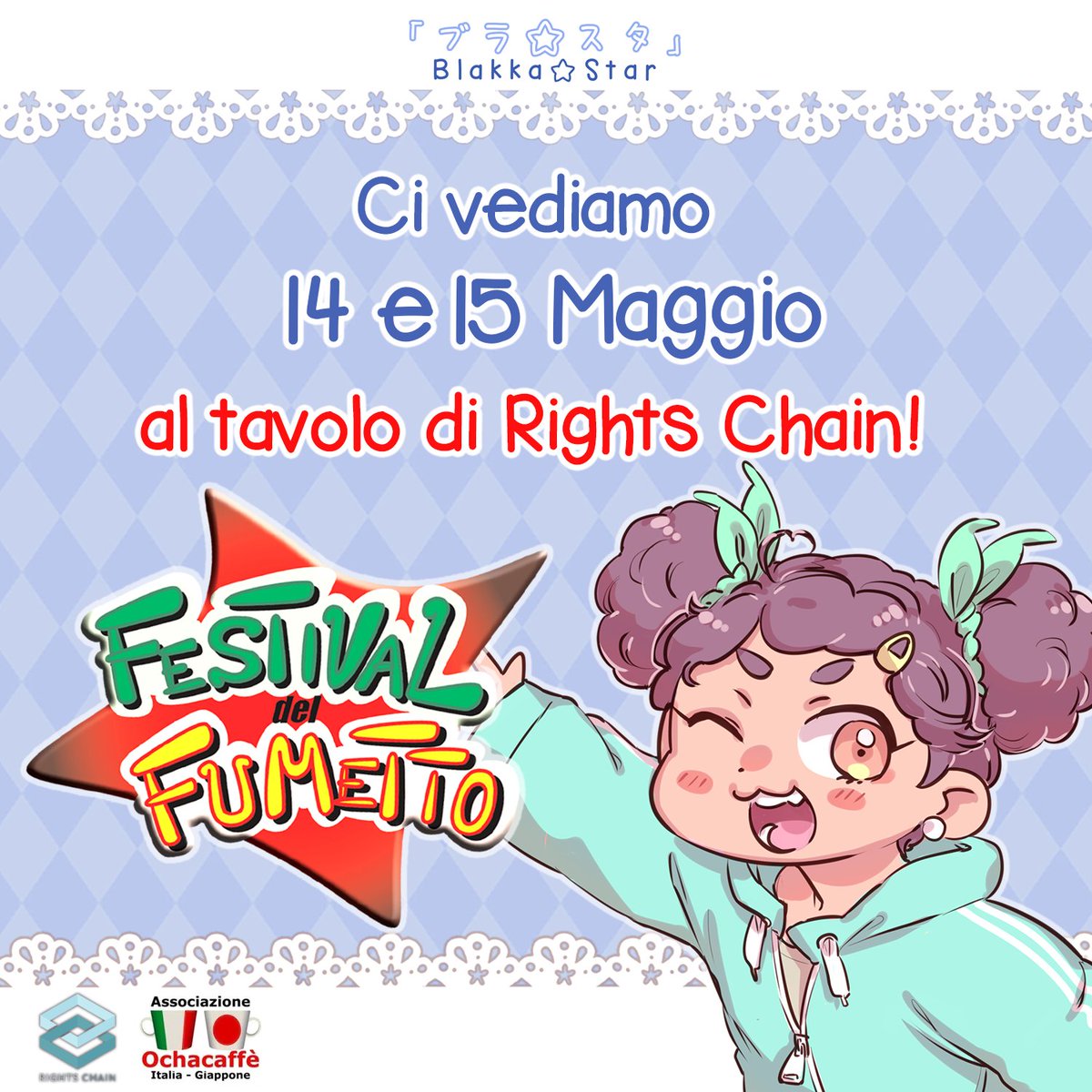 Miwo_tan's tweet photo. In collaboration with @RightsChain and @Ochacaffe, I'll be attending Novegro's Festival del Fumetto as @Genshin_Ita_Art co-founder, along with @AlmaFoxen and @ananaisbook!
Come visit us at the Rights Chain panel, we're full of merch and some sneak peeks of the upcoming GIAC zine! https://t.co/onuuvq7flD