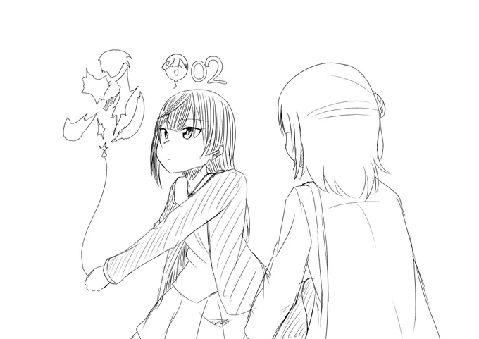 落書き「転びそうになった女の子の風船を取ったらなぜか破裂して何かが上がったせつ菜」 
