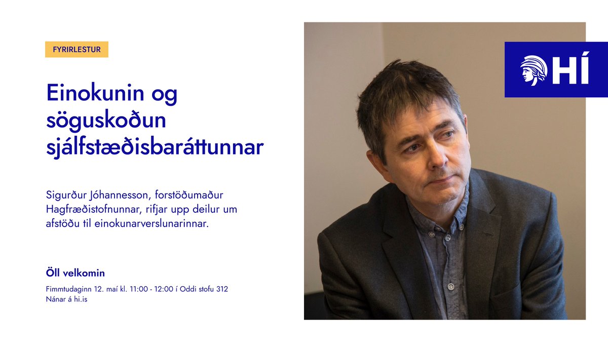 Hagfræðistofnun Háskóla Íslands (@hagfraedisthi) on Twitter photo 