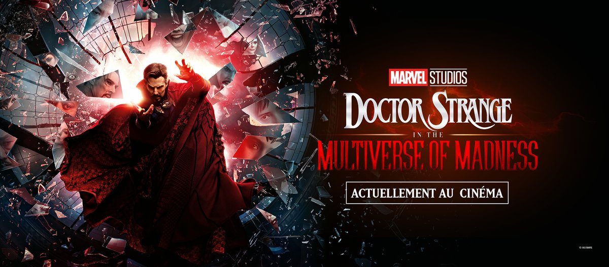 boxofficefr's tweet photo. 🔴 Enorme démarrage pour #DoctorStrangeInTheMultiverseOfMadness avec 1.294.299 entrées (dont 1.250 en avant-premières) pour son 1er Week-End France sur 619 sites. C'est le meilleur score de 2022 et le 2ème meilleur depuis le début de la pandémie. 🙌💥💪 cc @HebdoMarvel https://t.co/sLNHiUhb38