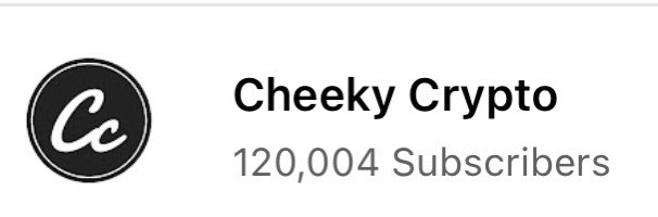 CheekyCrypto's tweet photo. Who wants us to do a $1,000 worth of #Crypto giveaway to celebrate achieving 120k subs? https://t.co/SbysSZHcmY