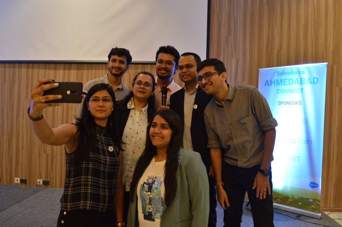 dharmikthummar's tweet photo. Well spent weekend with so many talented people. its a great to see this growing salesforce community in Ahmedabad. More to come soon.😇Thanks to all the volunteers and attendees.
@SfdcKiran @SwagatTalsania @Mitzeey92 @manjulatayadav1 @_GaurangB @trailhead @salesforceahm https://t.co/apOZVWCQsu