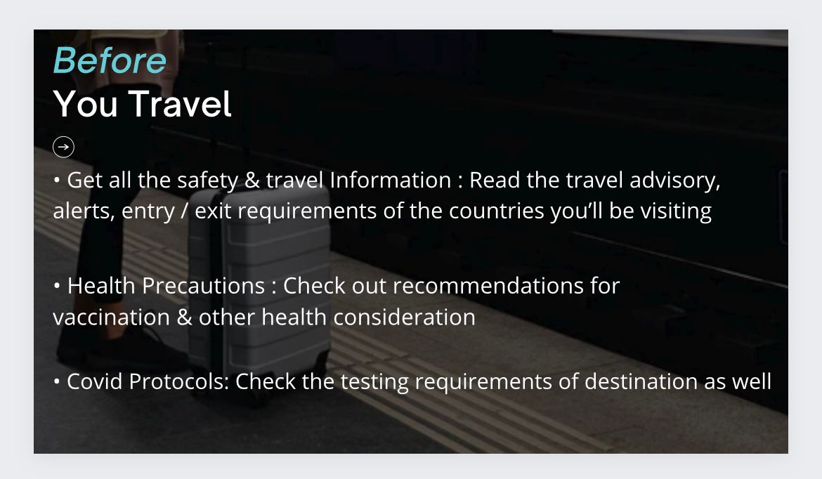 OTOAI_India's tweet photo. OTOAI wishes everyone a very good season as International Travel is Back!!
Here are a few things to be kept in mind while planning holidays 
.
.
.
.
.
.
.
#OTOAI #InternationalTravelisBack #holidayplanning #tourism #travel #tourist #travelblogger #wanderlust #explore #safetyfirst https://t.co/t4rolhayEt