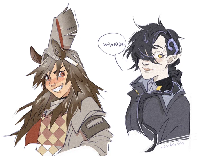 [arknights] squirrel, horse, horse, my snusband (snake husband) and robot who is also a horse 
