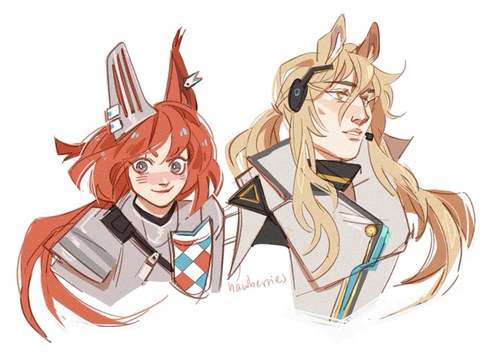 [arknights] squirrel, horse, horse, my snusband (snake husband) and robot who is also a horse 