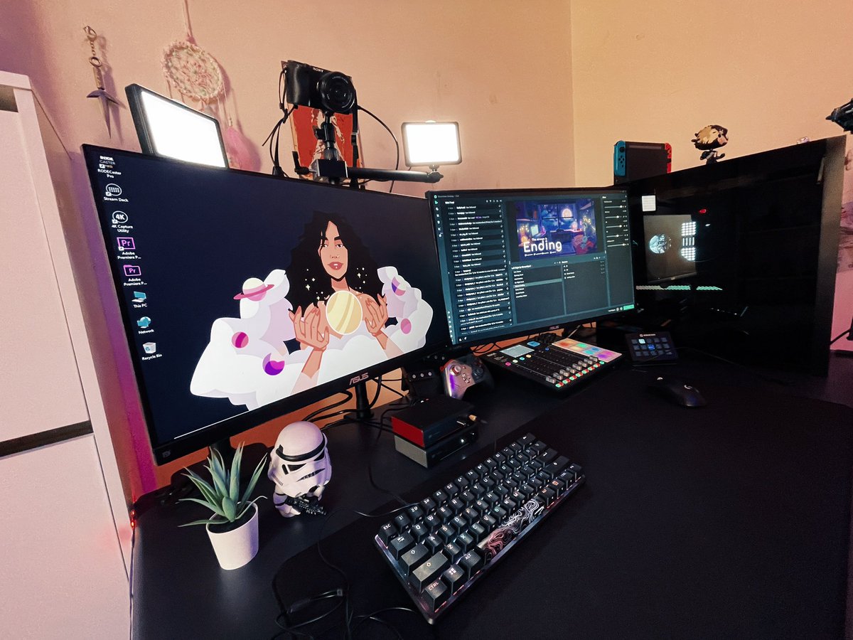 LadyLillithTV's tweet photo. In love with the cable management progress I have made recently! I still need to work hard to managing them but this is a self appreciation post for future me.
#streaming #streamers #setupideas #pcsetup #twitch https://t.co/wEM9XwfQ1S