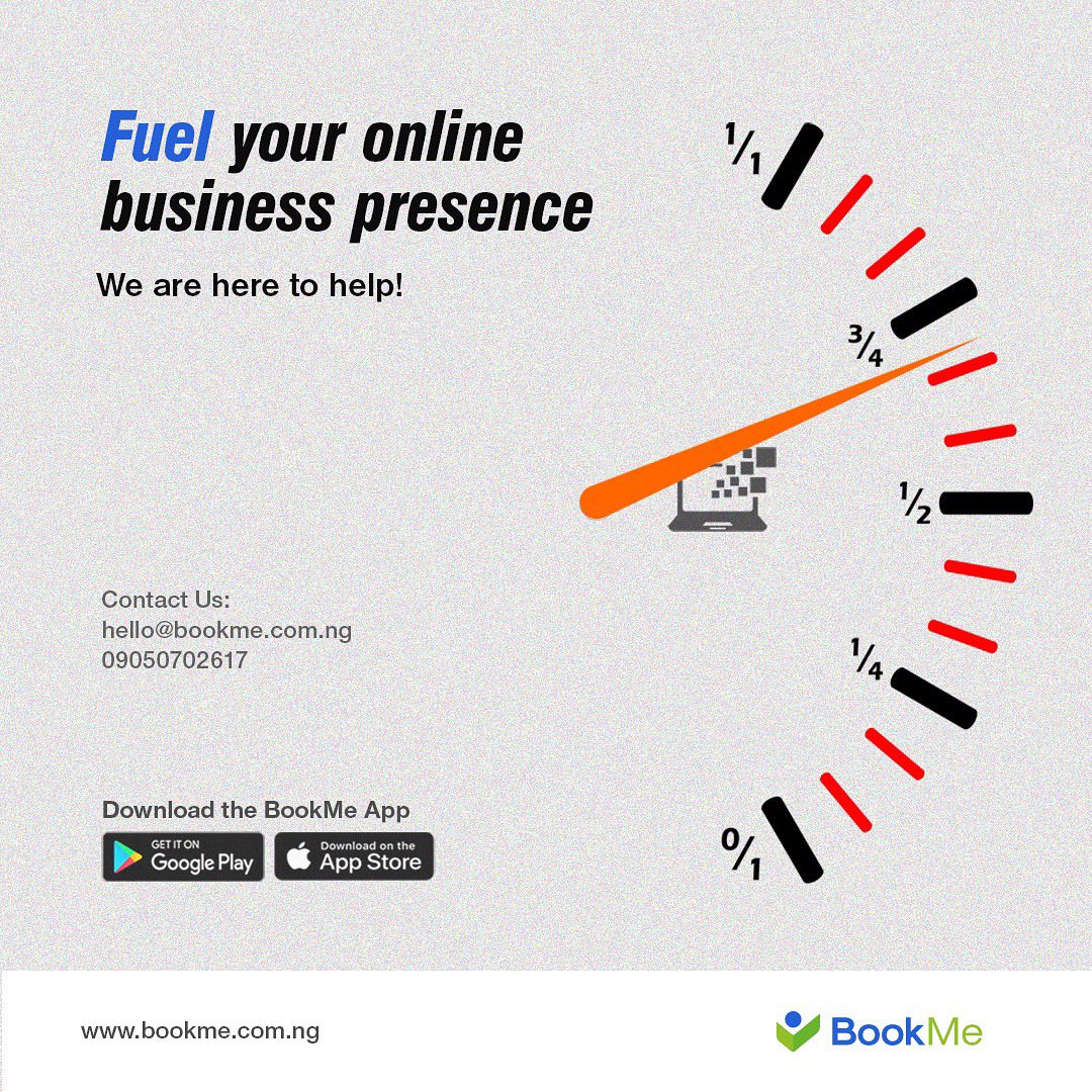 BookMeNigeria's tweet photo. Making you visible to your target ๐ฏ customers is what we do best ๐
#mondaymust #serviceexcellence https://t.co/q4xmSBOirZ