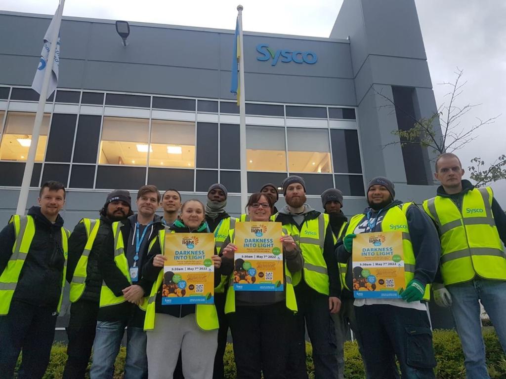 syscoireland's tweet photo. ๐๏ธ Colleagues from every department, from all over the country, rose before the sun on Saturday morning to participate in the Darkness Into Light walk.
๐ Thank you to all who took part.
#SyscoDoesDIL #PietaHouse #DarknessIntoLight https://t.co/Mw13eW0n68