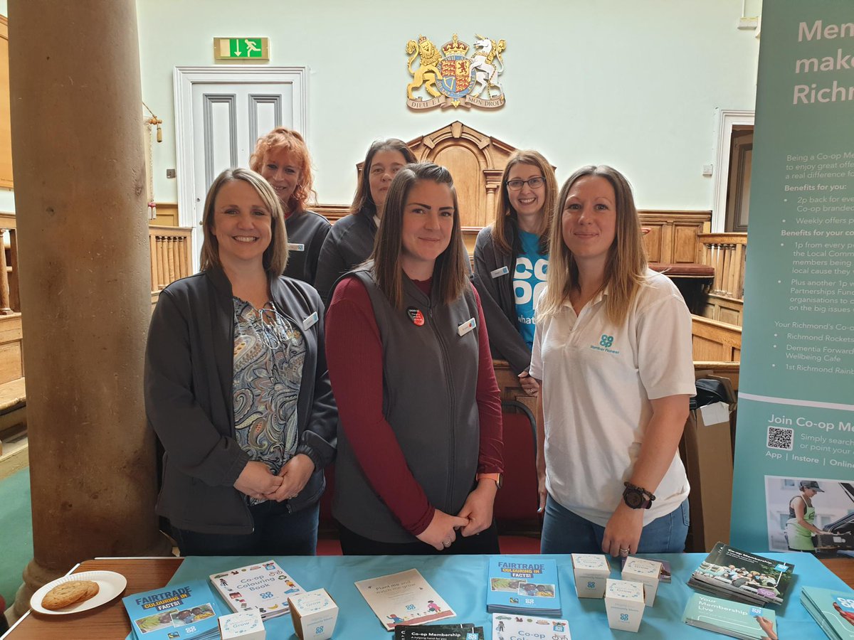 Suzipatto's tweet photo. A fantastic team effort supporting Richmond Rocket Junior Football Club fund raising coffee morning and delivering #Yourmembershiplive talking to people about the up coming AGM #cooopNMC and becoming a member and supporting their community. #ItsWhatWeDo https://t.co/Rkko0opi2U