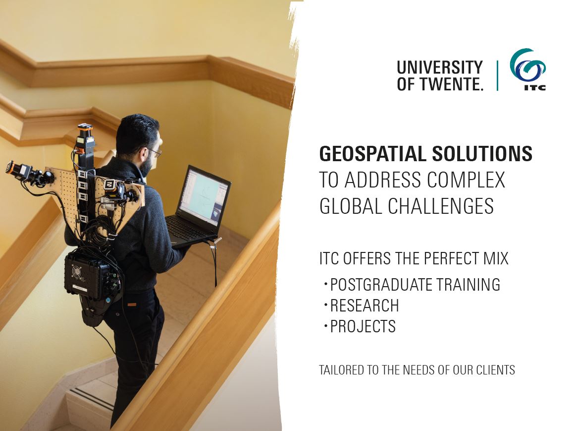 FacultyITC's tweet photo. ITC will be present at GeoBUZZ. You can find us in booth 104! Looking forward to meet you! #ITCFamily #UTwente #GeoBuzz https://t.co/AaRxGjcVVf