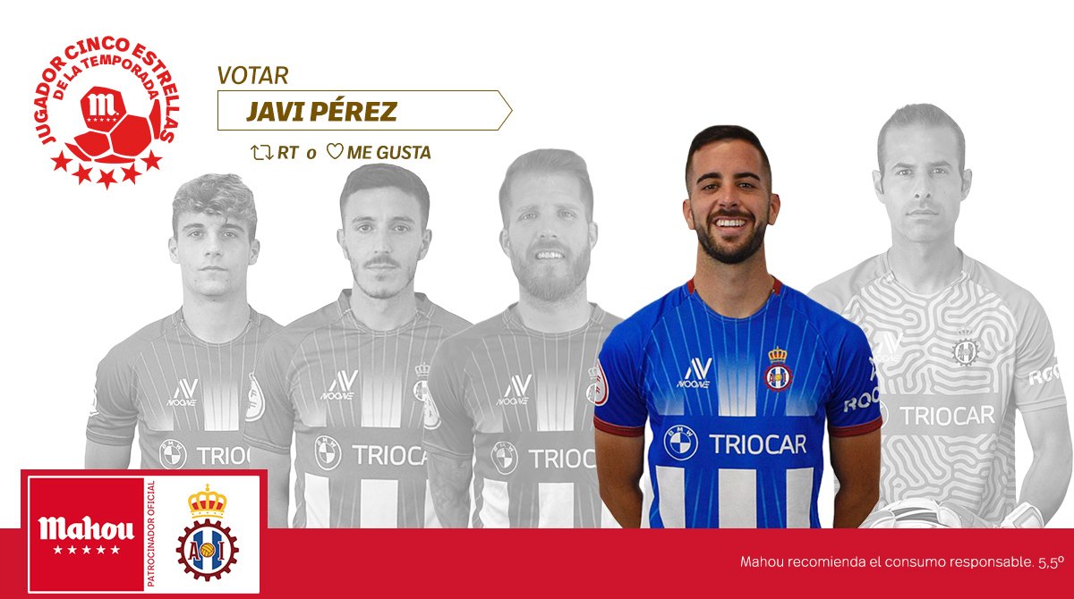 🔃 RT o 💙 MG para votar a @JaviiP10 como nuestro #JugadorCincoEstrellas de la Temporada 2021/22 ✅