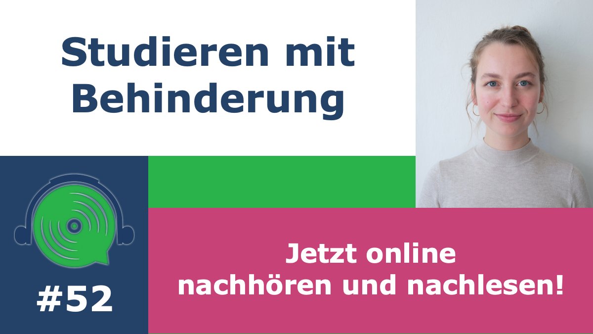 Unsere neue Sendung ist jetzt online!🥳 !B
Es dreht sich ums Studieren mit Behinderung!

Jetzt online nachhören und nachlesen unter: barrierefrei-aufgerollt.at/sendung-52-stu…
Zu hören ist die Sendung auch bei allen bekannten Streaming-Plattformen!🎧

Viel Spaß!
#aufgerollt