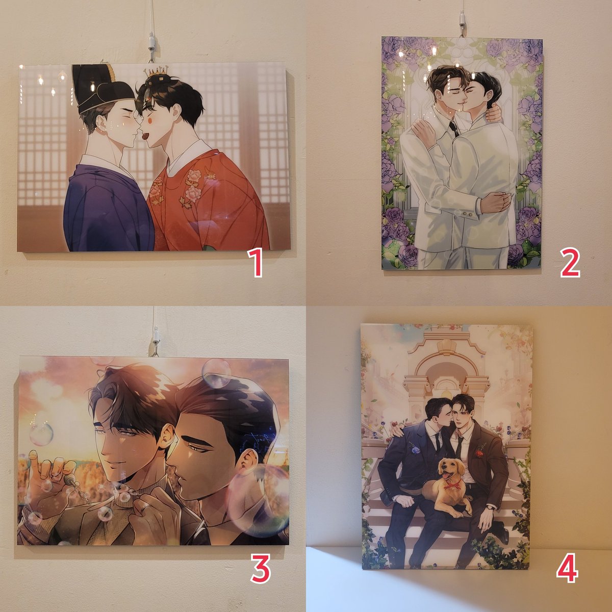 DTRWedding's tweet photo. 액자 나눔을 진행합니다.
나눔할 액자 목록은 다음과 같습니다.

DM으로 나눔받길 원하시는 액자 번호를 남겨주시면 먼저 연락주신 분께 답장드리겠습니다.

금일 오후 9시까지 직접 카페로 방문해 가져가실 수 있는 분들만 참여 바랍니다. https://t.co/Z9oFLWLzGU
