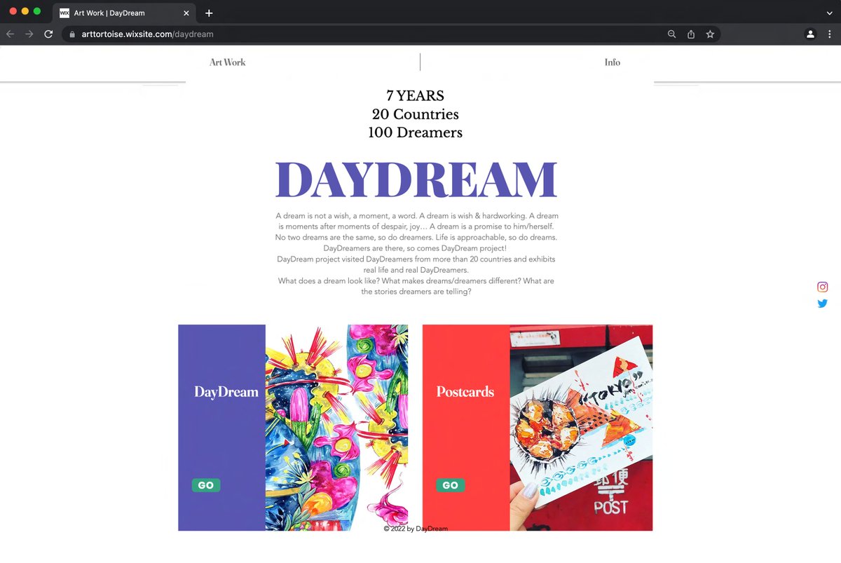 arttortoise's tweet photo. 7 YEARS, 20 Countries, 100 Dreamers, Welcome to NEW DayDream website: https://t.co/eZIQrLDBA0 

#DayDream #DayDream2022 #dropyounft #NFTCollection #NFTcommunity https://t.co/Jus3Nvm5sE