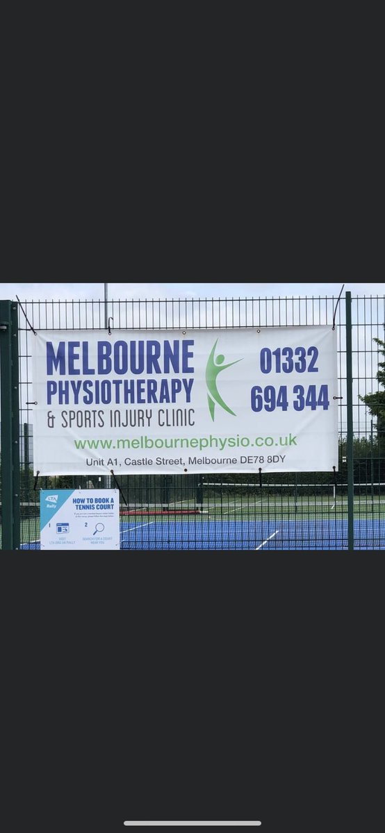 TennisMelbourne's tweet photo. A huge 'Thank You' to @melbourn_physio for their continued support🎾🎾👏👏 https://t.co/W5rKuJNlvG
