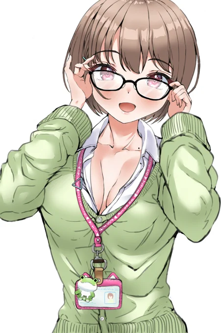えーちゃんのメガネをかけるのどかさん
#のどかあーと 