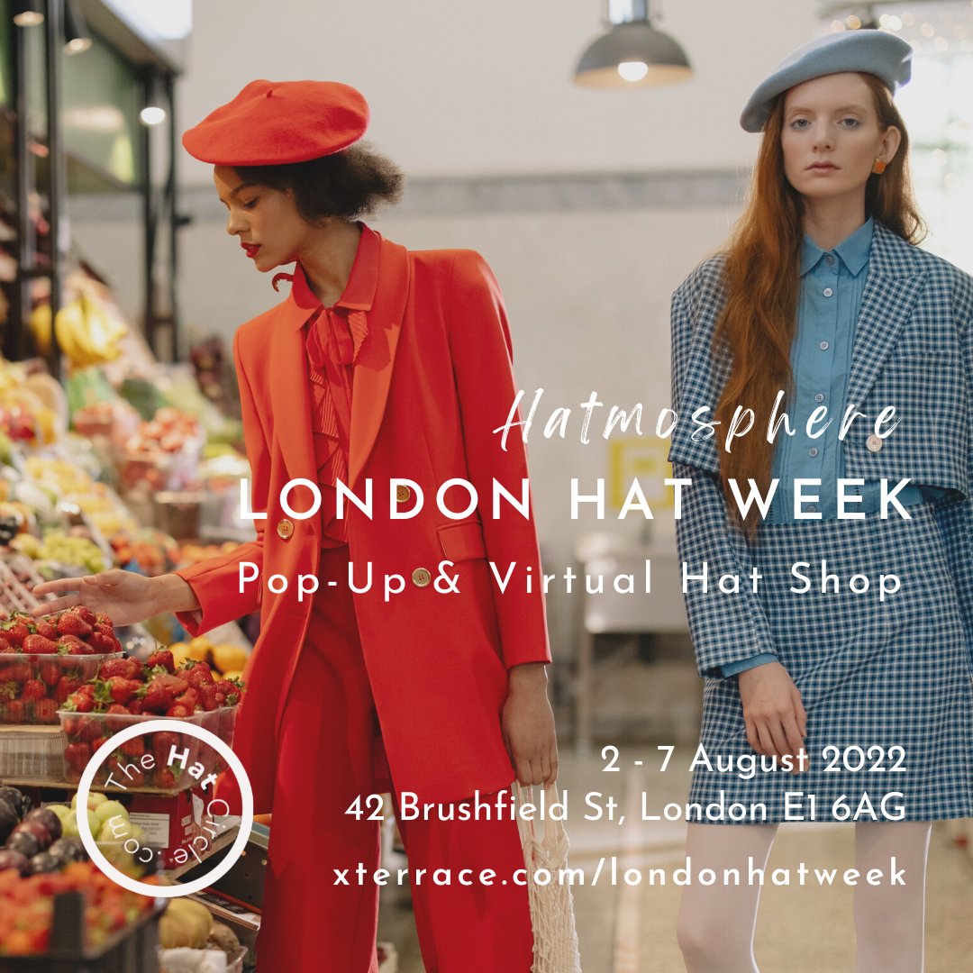 XTerrace's tweet photo. We are super excited to invite you to be a part of @XTerrace  @LondonHatWeek Pop-Up Hat Shop 2022. 

✨ https://t.co/prPSLSjG2T 🤗
👒  2 - 7 August 2022
🧢 42 Brushfield St, London E1 6AG

#hatshop #milliner #hatfashion #fascinator #accessories https://t.co/NoK3PuF6JJ