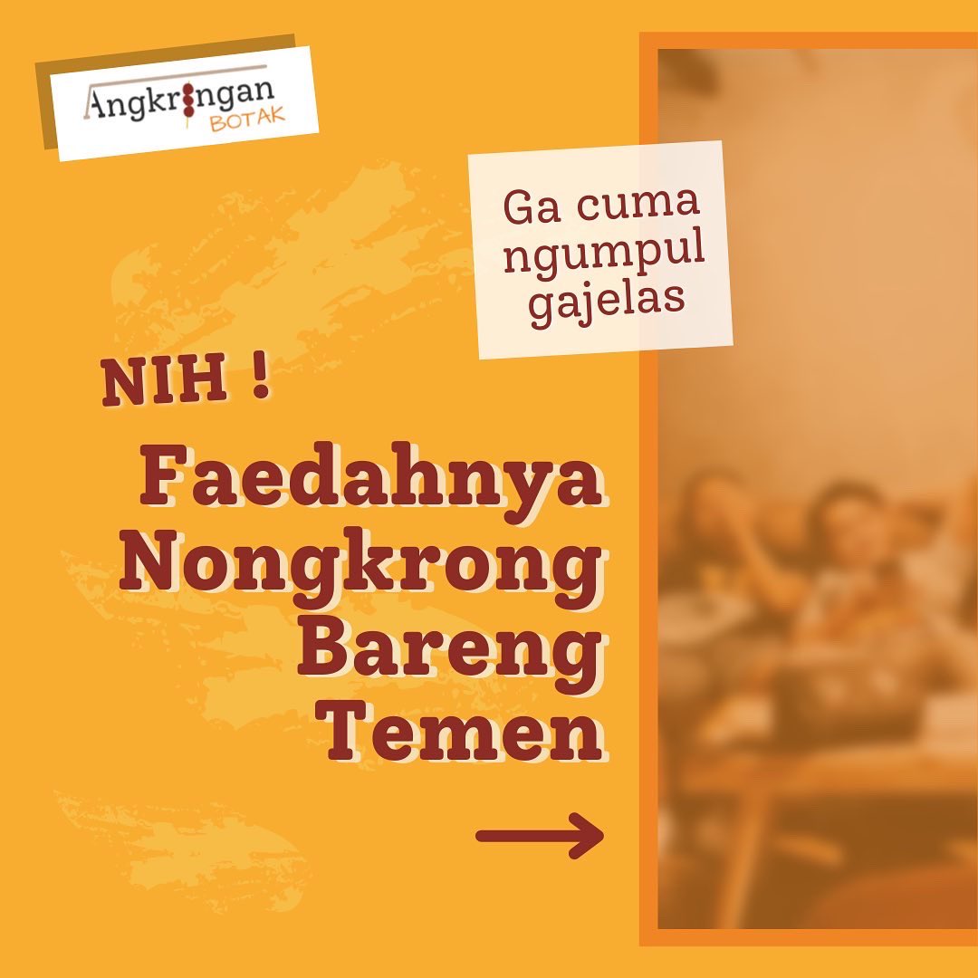 angkringanbotak's tweet photo. 👵🏻: "Nongkrong mulu lu gak ada faedahnya! " Eiits... emak kalian belom tau faedahnya? Share ke WhatsApp emak kalian brodi  #ShareManfaat #AngkringanBotak #YukKeAngkringan https://t.co/UxMNQGxNX0