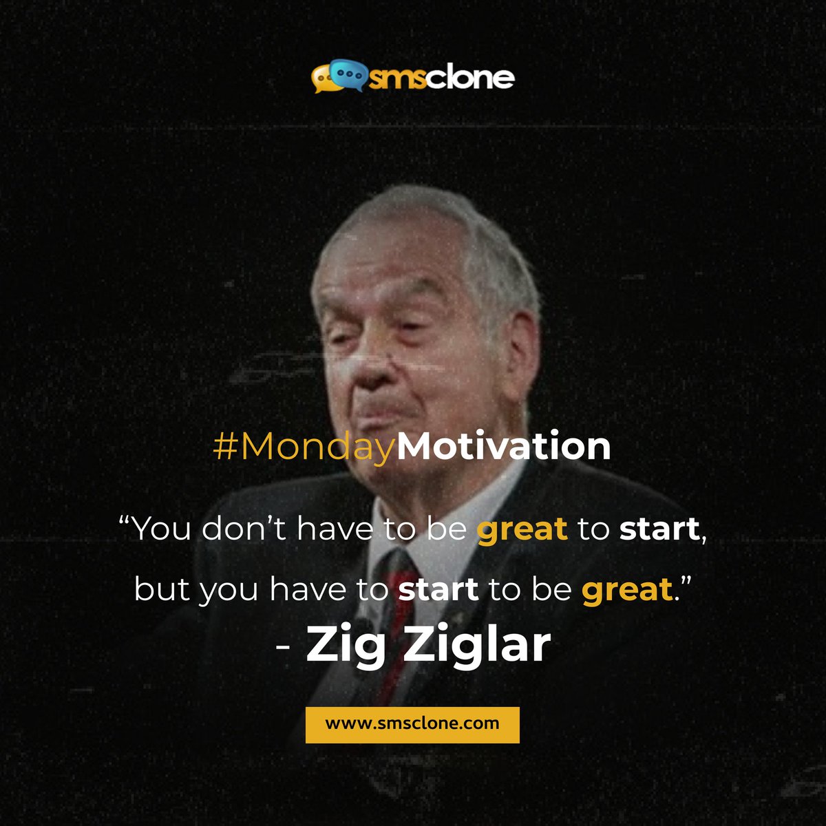 SMSclone's tweet photo. Start, and the rest will come!

#SMSclone #sms #smsmarketing #bulksms #smscampaign #bulksmsservice #bulksmsprovider #bulksmscompany #MondayMotivation https://t.co/b7uuaTJGDu
