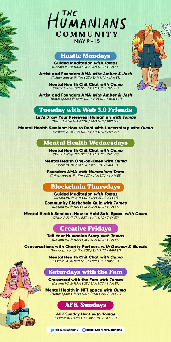 TJJ0URNEY's tweet photo. Events this @TheHumanians 
Now in session, Mental Health chat discussion with the lovely @Ouma_RMN 
Come join 😁

#humanian 
#MentalHealthMatters 
#NFTCommuntiy https://t.co/CmmAYoIBIv