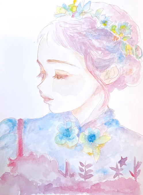 うしろを振り向く必要はない。あなたの前には、いくらでも道があるのだから。
Lu Xun
#イラスト #透明水彩 #絵描きさんと繋がりたい #art #illustration #watercolor 