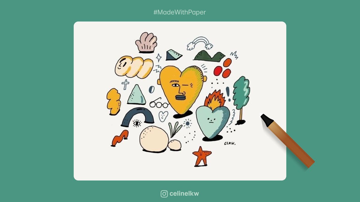 These would all make excellent tattoos FYI.

🎨: celinelkw on Instagram using Paper® by WeTransfer.