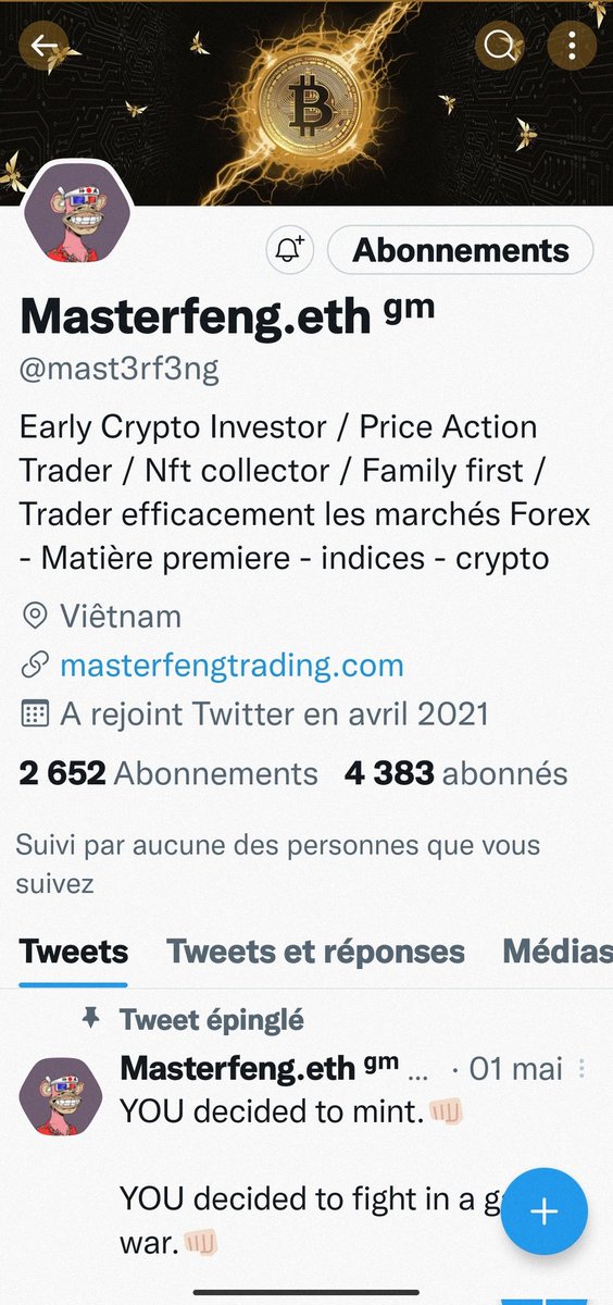 AnthonyRavache's tweet photo. Allez suivre ce compte ! Ici-même, Facebook, Instagram. Un passionné, professionnel dans son domaine et altruiste.
#masterfeng #trading #crypto #forex #nft #NFTGiveaways
https://t.co/JPvSGjKP21 https://t.co/MAA2pc3pR6