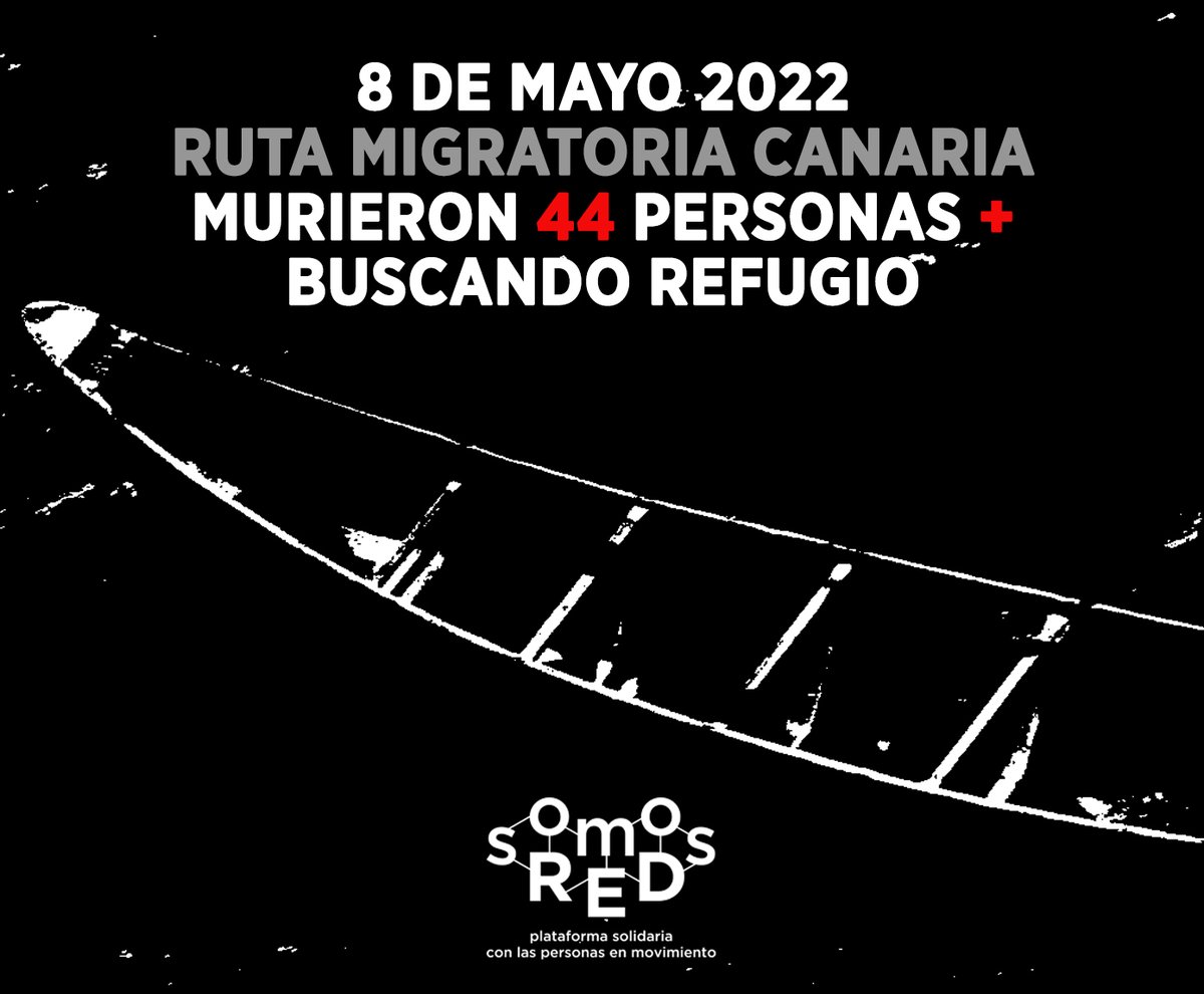 La #necropolitica de la #UE + <a href="/frontex/">Frontex</a> continúa ...  #BASTA de muertes en las rutas #migrantes, <a href="/PSOE/">PSOE</a> <a href="/inclusiongob/">Ministerio Inclusión Seguridad Social Migraciones</a>. Urgen cambios.