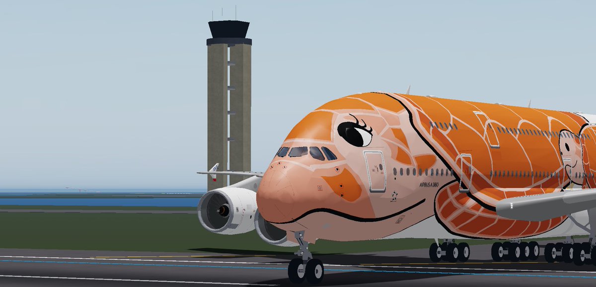 CreatixPie's tweet photo. JA381A / JA382A / JA383A 
“All Nippon Airways - Flying Honu”
A380-841
(1 month of work, all worth it in the end) https://t.co/NfTEgh6LMr