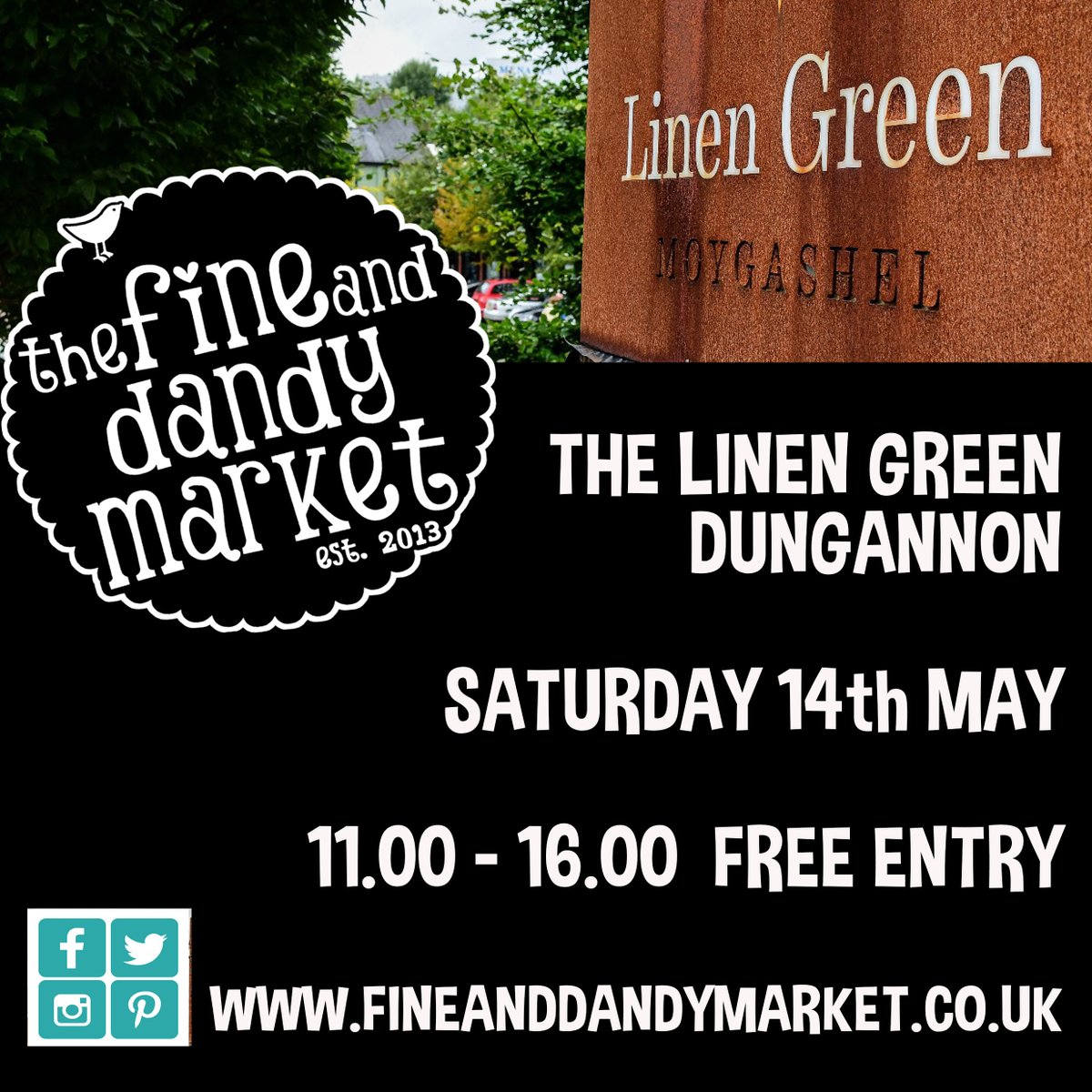 Date for the diary this week - The Fine &amp; Dandy market are stopping off at The linen Green