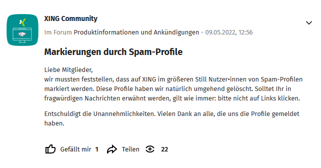 LinkedInsider's tweet photo. Nach 10h eine Reaktion @XING_de ..... RESPEKT! https://t.co/UaxssyK683