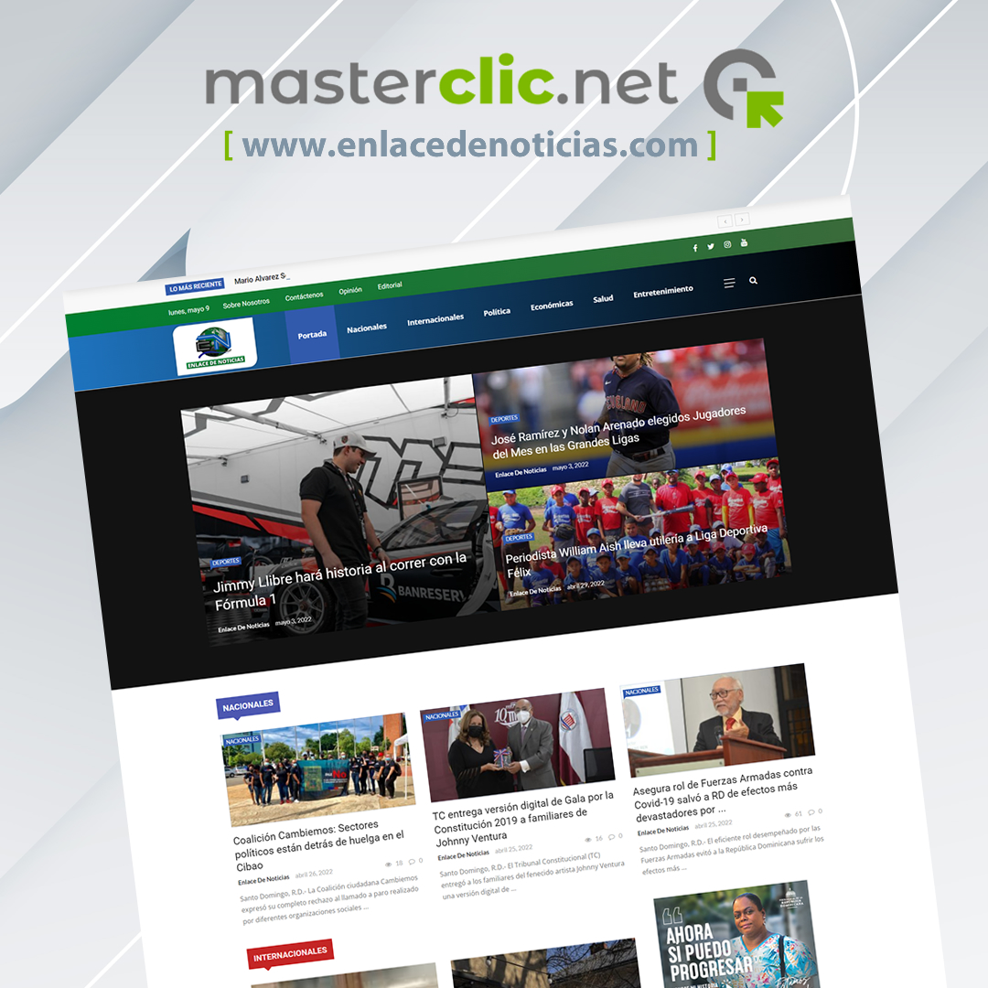 masterclic's tweet photo. Nuevo Cliente Satisfecho 🤝: RESUMEN FINAL DIGITAL / Periódico Digital.-
https://t.co/kZourUVhJ3
Nunca antes fue tan fácil tener presencia objetiva en la web.🎯
Llámanos hoy: 829.844.8072 (WhatsApp). https://t.co/IKhDBH9HtE
#diseñoweb #desarrolloweb #marketingdigital #mypimes https://t.co/qHelaRSOU3