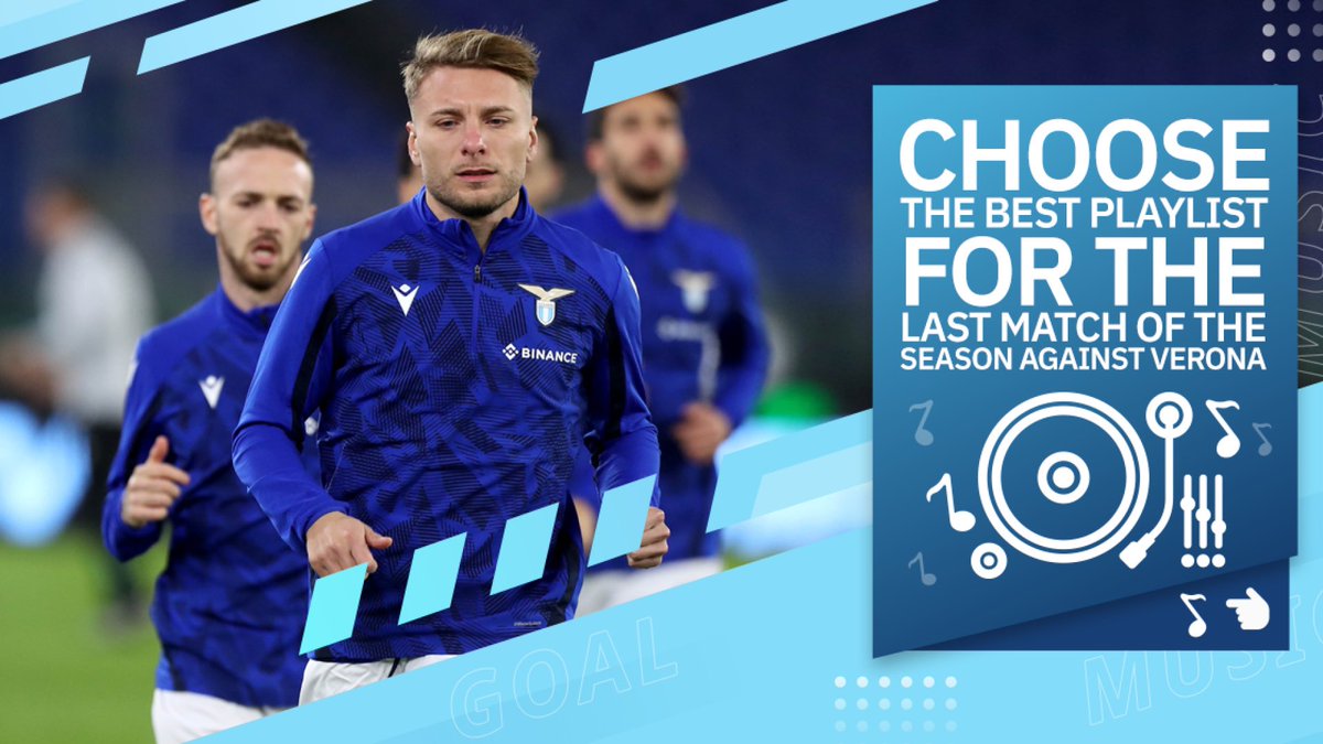 David76756981's tweet photo. Choose the best playlist for the last match of the season against Verona.⁦@BinanceFanToken⁩ ⁦@binance⁩ ⁦@OfficialSSLazio⁩  https://t.co/7K1TX5FsIg https://t.co/U4MnPTXMzJ