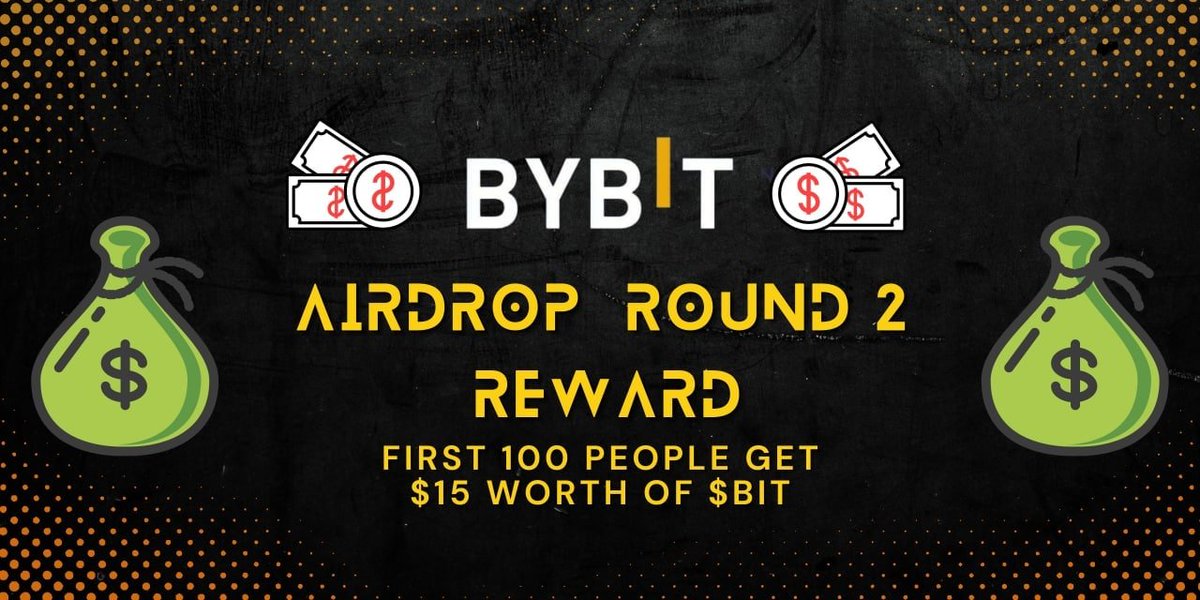 CryptoTownEU's tweet photo. 🚀 Airdrop: ByBit Round 2
💰 Value: $15 worth of $BIT
📅 End Date: 16th May, 2022
🏦 Distribution Date: 30th May, 2022

Talk with the Telegram Bot
https://t.co/kKB3rvEFS6

#Airdrop #Airdrops #Crypto #Giveaway #Bybit https://t.co/nQgG72QXNL