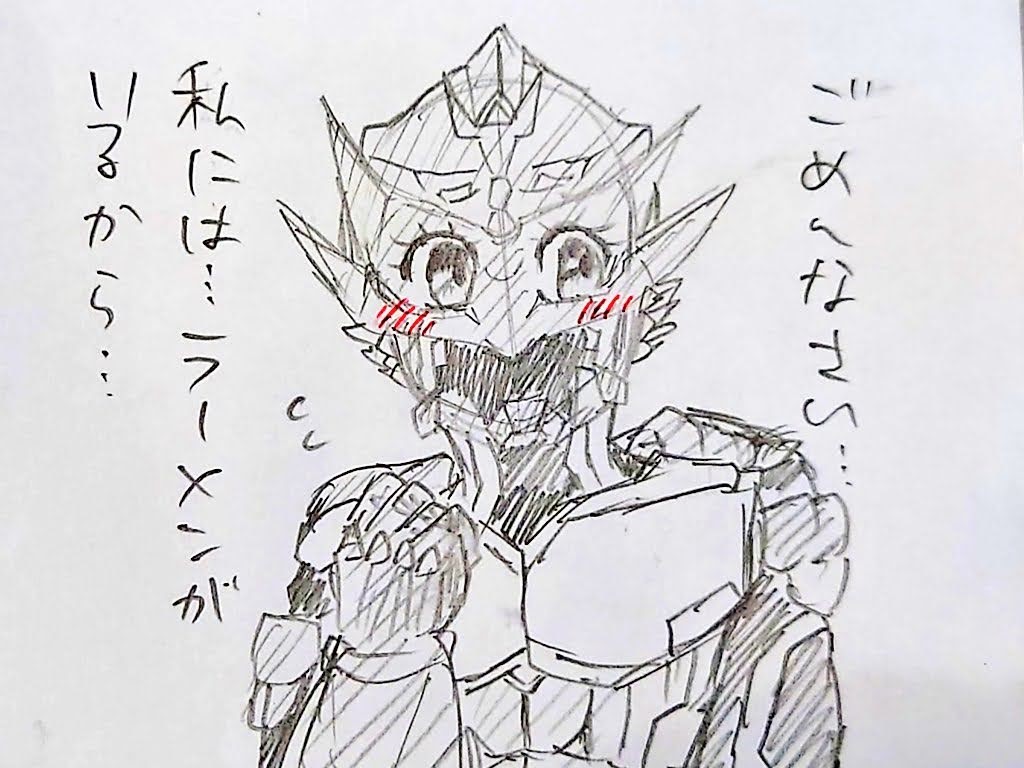 1年前の落書き頭おかしい 