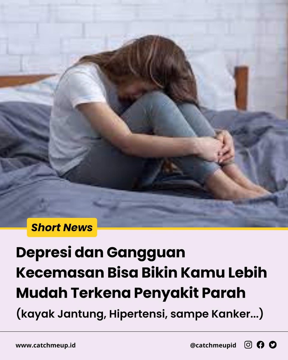 catchmeupco's tweet photo. Guys, seriously, we need to talk about anxiety. Karena ini berpengaruh banget sama masa depan kita, hari tua kita. Ada penelitian terbaru yang baru aja dirilis JAMA Network soal anxiety. Hasilnya? Simak ya. https://t.co/VLh0ZJYs72
