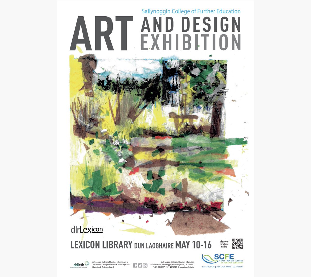 SCFEOfficial's tweet photo. We are very excited to be opening our #sallynoggincollege #Art & #Design #Exhibition this evening in @DLR_Libraries at 6pm, until May 16th
@ddletb @ThisisFet
#scfe #furthereducation #leavingcert2022 #plc #qqi #maturestudent #art #design #dunlaoghaire #lexiconlibrary https://t.co/OXtPkia7tx