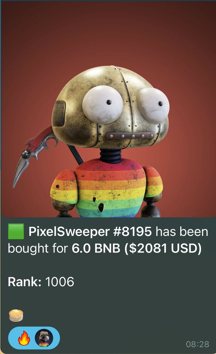 RainbowSWPR's tweet photo. Rainbow 🌈 Sweeper are on fire 🔥 
6 BNB SALE .. it’s just the beginning.. 🚀 https://t.co/C3wkj5qljg