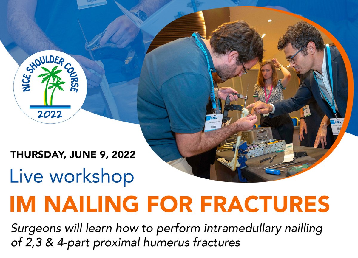 NSC_2020's tweet photo. On Thursday, June 9, you will learn how to perform intramedullary nailing of proximal humerus fractures. 🦾

Save the date &amp; register now ! 🫵
https://t.co/yul6NYZRYy https://t.co/wLg4Xpk39y